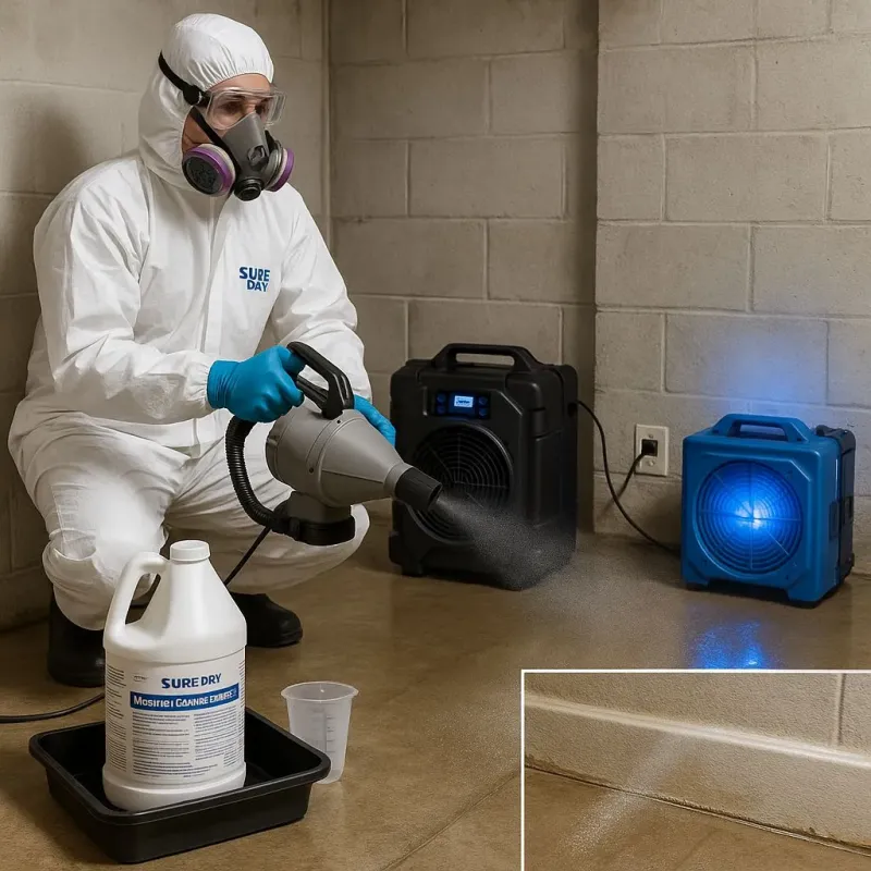 Sanitization and Odor Removal process in Saint Clairsville, OH